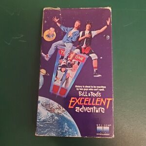 Bill & Ted's Excellent Adventure VHS 1989 Nelson Entertainment Keanu Reeves 8741